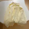 ¡Altamente Recomendado! Camisa de Manga Larga Color Amarillo Crema con Queso de Sal Marina para Mujer, Estilo Coreano de Verano, Holgada, de Nicho, Versátil, Chaqueta