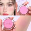 Muito Cheio ~ Paleta de Blush Coreana da Barbie Fofa para Estudantes Novo Pura Desejo Cor Única Roxo Rosa Matte Longa Duração