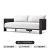 Sofá exterior nórdico personalizado, sofá de diseño para patio, terraza, balcón exterior, muebles de exterior de aleación de aluminio para jardín
