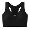 Ropa interior deportiva de espalda para mujer, cremallera frontal, sin aros, transpirable, anti-exposición, sin costuras, chaleco de fitness para correr, sujetador de pecho