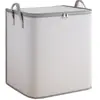 Bolsa de almacenamiento plegable con cremallera grande de doble vía, a prueba de humedad, a prueba de polvo, sin olor, gran capacidad para organizar ropa de temporada y edredones