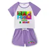 Traje de verano 2023 para niños y niñas, pantalones cortos de bebé, camiseta de manga corta, pantalones cortos, traje deportivo informal de dos piezas para niños