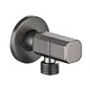 Válvula de Ángulo Triangular de Acero Inoxidable y Latón, Válvula de Ángulo para Calentador de Agua y Baño, Válvula de Ángulo Universal Octagonal Gris Pistola para Cocina Fría y Caliente al por Mayor