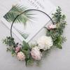 Colgante de pared Plato Yang es Colgante de pared de Peonía Flor de simulación Diseño para el hogar Boda sosteniendo ramo Decoración de pared transfronterizo CF01147