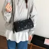 Bolsa Pequena Versátil com Tachas para Mulheres, Estilo Início de Primavera, Nova Moda 2026, Bolsa Almofada Texturizada, Bolsa de Ombro Transversal Estilosa