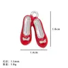 Europa y Estados Unidos superventas colgante de tacones altos rojos tridimensionales diy collar de zapatillas de ballet accesorios para pendientes fabricantes al por mayor