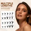 Pestañas Postizas DIY Transfronterizas Voluminosas Voluminosas Curva D 30P 60P 80P 100P Pegamento Termofusible Cabello Exportación Europea y Americana Venta al por Mayor