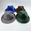 Sombrero de fieltro gris Oktoberfest pluma de faisán cuerda tricolor alemana sombrero de vacaciones sombrero comercio exterior Amazon transfronterizo