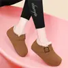 Novos Sapatos Casuais de Moda Versáteis Slip-On Birkenstock para Mulheres, Sapatos de Algodão Espessos Quentes com Forro de Lã para o Inverno de 2026