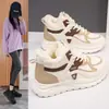Zapatos Deportivos de Moda para Mujer 2026 Otoño/Invierno Nuevos Zapatos Cálidos de Algodón Suela Gruesa Suave Ligeros Casuales Zapatos de Papá G2505