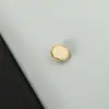 Botones de Imitación de Concha con Borde Dorado Estilo Chanel Cosidos a Mano, Botones de Aleación Perlada para Camisas y Vestidos, Accesorios para Manualidades
