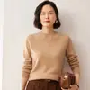 26 Estilos Nuevos de Suéteres de Color Sólido para Mujer, Suéteres de Cachemira con Cuello Redondo, Pulóveres Sueltos y de Moda, Suéteres de Cachemira Tejidos de Manga Larga