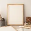 Conjunto de Cartão em Branco para Moldura de Pintura Chinesa Caligrafia Porta-Retrato Quadrado 38 Caracteres Pintura Decoração Escrita com Pincel Chinês Pendurado na Parede 33