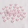 Cuentas de Engranaje Acrílicas Perforadas Pintadas Apilables con Agujero Central, Cuentas Redondas, Cuentas Espaciadoras Hechas a Mano, Accesorios para Cadena de Teléfono