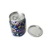 Fábrica em estoque lata lisa 250ml bebida grau alimentício formato de lata red bull menos entrega através de teste de linha de produção