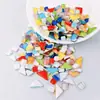 Mosaico de vidro DIY feito à mão pequeno infantil mini azulejo porta-copos material adesivo colorido 1kg 1200 peças não