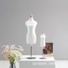 Maniquí de Enseñanza Maniquí de Mitad de Tamaño Pequeño Mini Estéreo Corte Estudiante Diseño de Ropa Modelo de Muñeca