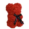Oso de Rosas de 25 cm Regalo para el Día de San Valentín, Día de la Madre, Cumpleaños Admite Procesamiento Personalizado Arte Floral Flores Eternas Flores Hechas a Mano