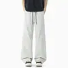 Pantalones de Malla Transpirable de Secado Rápido, Nuevos de Verano, Personalizados, Pierna Recta, Tallas Grandes para Hombre, Pantalones Casuales Versátiles de Seda de Hielo