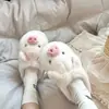 Pantufas de pelúcia fofinhas e perfumadas de algodão em formato de porquinho para mulheres, novo estilo outono e inverno 2026, forradas de pelúcia, quentes, de calçar fácil, sapatos peludos para casa