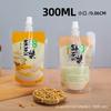 Bolsa com Bico Saco para Leite de Soja Saco Descartável para Embalagem de Líquido de Medicina Tradicional Chinesa Saco Transparente Autossustentável para Iogurte Alimentos Bebida Suco