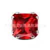 Joia para piercing de osso da orelha Jiangtai F136 em titânio com cravação de garra de fundo redondo e zircônia quadrada e redonda, corpo em liga de titânio G23, pino para osso da orelha