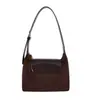 2026 Nuevo Bolso de Hombro tipo Underarm Patchwork Retro de Gamuza para Mujer Bolso de Hombro Único de Nicho de Alta Gama Versátil para Viajes Diarios Bolso Cruzado
