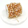 Cadena DIY Luz Francesa Lujo Alto Gama Elegante Corazón Hueco Cadena Hecha a Mano Cadena de Perlas de Agua Dulce Natural Cadena Suelta