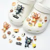Buraco sapatos acessórios de alta qualidade ervilhas sapatos sapatos flor decorativo fivela diy acessórios jóias chinelos fivela removível sapato fivela