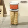 Potes selados para cozinha para grãos e cereais, produtos secos domésticos de grau alimentício, potes de plástico transparentes, caixas para lanches e armazenamento de chá