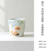 Caneca de Cerâmica para Café Arita Ware Raposa Pequena Pintada à Mão com Esmalte Branco Fosco Caneca de Leite Doméstica