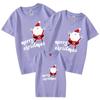 Camiseta atacado verão inglês papai noel auto-produzido algodão fino pai-filho roupas classe venda rápida infantil manga curta gola redonda