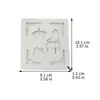 Variedad de forma decorativa de encaje de corona de silla estilo europeo molde de silicona para pastel de fondant molde para hornear diy