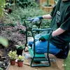 Taburete de Jardín Plegable Transfronterizo con Bolsa para Herramientas Doble Propósito Exterior Esponja Antideslizante Herramientas de Ferretería para Jardín