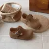 Zapatos Birkenstock para Niños 2026 Nueva Colección Primavera y Otoño Zapatos de Piel para Niñas Mocasines Versátiles Zapatos de Suela Suave para Niñas Zapatos Planos de Primavera