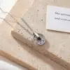 Collar de titanio y acero con diseño de nicho de circón microincrustado transfronterizo para mujer, cadena para clavícula de temperamento versátil, colgante de moda, venta al por mayor