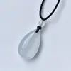 Calcedonia Natural Ágata Blanca Colgante de Hielo de Alta Calidad Nuevo Estilo Chino Hebilla de Paz Collar Calcedonia Colgante de Zorro Calabaza