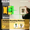 Nivelador Láser Pequeño Portátil Mini Luz Fuerte Línea Fina Dibujo Automático de Línea Proyector de Línea Verde de 2 Líneas Venta al por Mayor