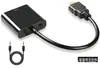 Cabo HDMI para VGA Adaptador HDMI para VGA com Cabo de Conversão de Energia de Áudio Cabo HDMI para VGA