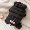Roupas Quentes de Outono e Inverno para Cachorros, Jaqueta de Penas com Tração de Grafeno de Quatro Pernas para Cães Pequenos e Médios, Roupa Pet Teddy