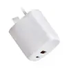 Carregador rápido europeu PD20W com certificação CE, QC3.0 para carregamento rápido Apple 18W, cabeça de carregamento dupla