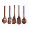Espátula para Arroz Frito de Teca Espátula Sólida de Madera para Wok Hogareña Resistente a Altas Temperaturas Antiadherente Cuchara Especial de Madera Cuchara Ranurada Pala Utensilios de Cocina