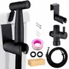 Conjunto de Pistola de Spray Companheira para Vaso Sanitário de Aço Inoxidável Bidet Portátil Bico Intensificador Descarga de Vaso Sanitário Pistola de Spray Pequena Universal