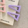Pinza de Pelo Triangular Geométrica Colorida Macaron Nueva Estilo Corea del Sur Dulce Linda Pinza para Flequillo Pinza Lateral Accesorios para el Cabello para Mujeres