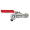 Venta caliente transfronteriza, accesorios para barriles IBC de una tonelada, de aleación de zinc, con boquilla de 1/2'', para lavadora de jardín, grifo de pared