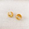 Fiebre de blogueros de Corea del Sur con aretes compactos simples de moda, cobre chapado en oro, verticales, con sentido de alta gama, aretes comodín