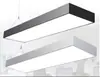 Luz LED para Escritório em Tubo Quadrado, Luminária Longa em Tira para Escritório, Supermercado, Loja, Uso Comercial, Luminária Pendente Simples, Luminária Pendente em Forma de Barra