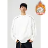 Sudadera con capucha de manga larga de algodón de alto gramaje 400 g, deconstruida, con remaches, talla grande, para hombre, capa base de estudiante
