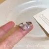 Luxo Leve, Sensação de Alta Qualidade, Anel Aberto Ajustável de Gatinho Fofo para Mulheres, Design de Nicho, Anel de Dedo Indicador Moderno e Único
