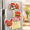 Ímã de Geladeira Acrílico de Presente para o Dia Nacional, Decoração Magnética Cartoon Estilo Chinês "Eu Amo a China", Presente para Dar, Atacado em Estoque